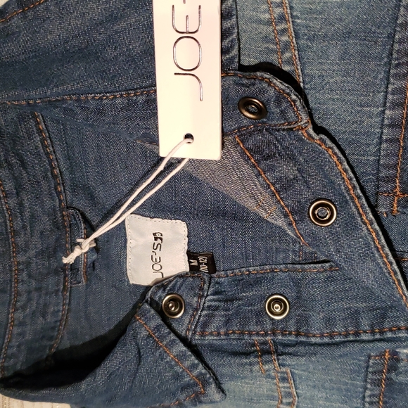 JOE'S Long Sleeve Distressed Denim Snap Button Up Shirt NEW Big Kids M (10/12) - Picture 10 of 15